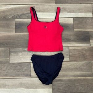 Nautica Red and Navy Tankini